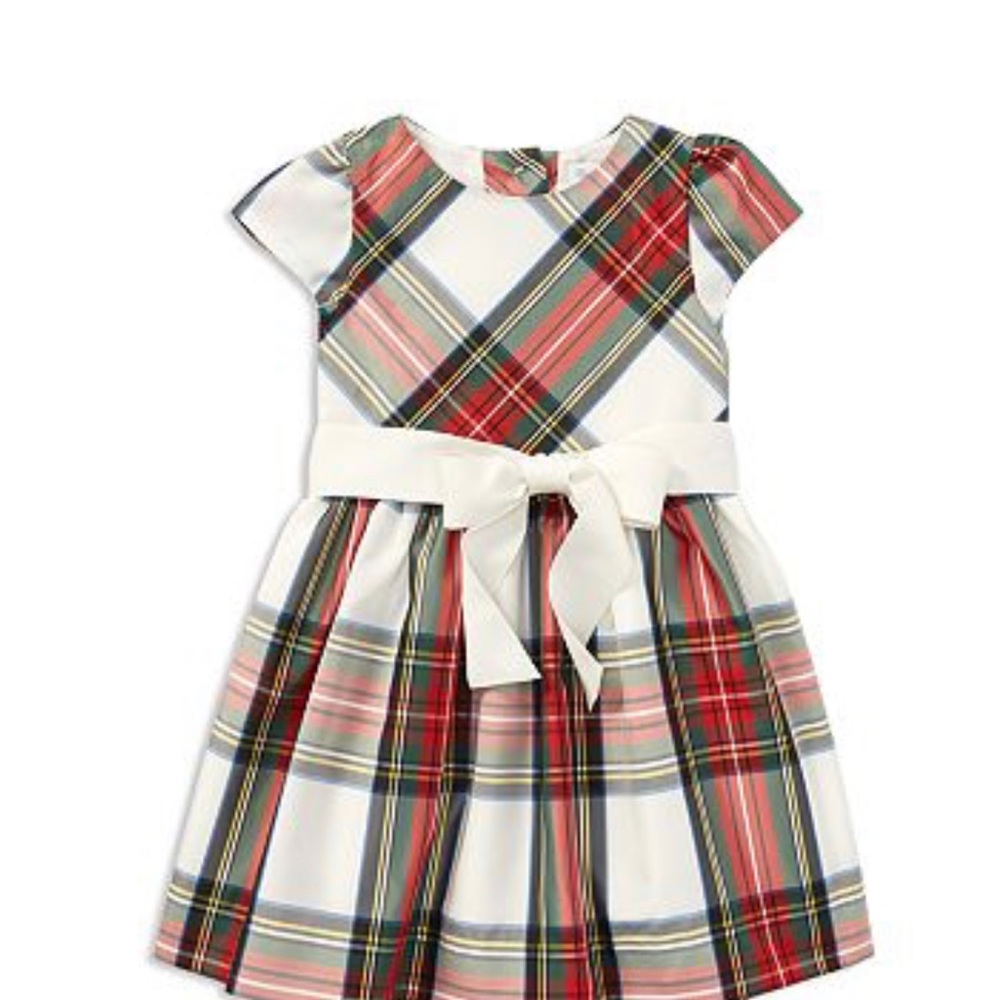 Ralph Lauren plaid taffeta infant dress